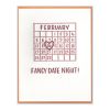 Fancy Date Night Letterpress Greeting Card