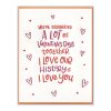 Love Our History Letterpress Greeting Card