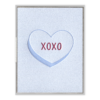 XOXO Heart Letterpress Greeting Card