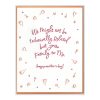 Family to Me Mother's Day Letterpress Greeting Card