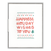 Happiest Holiday Wishes Letterpress Greeting Card with Envelope