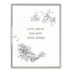 Love Story Letterpress Greeting Card