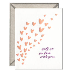 Still So In Love With You Letterpress Greeting Card with Envelope