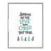 Love and Cheer Letterpress Greeting Card with Envelope