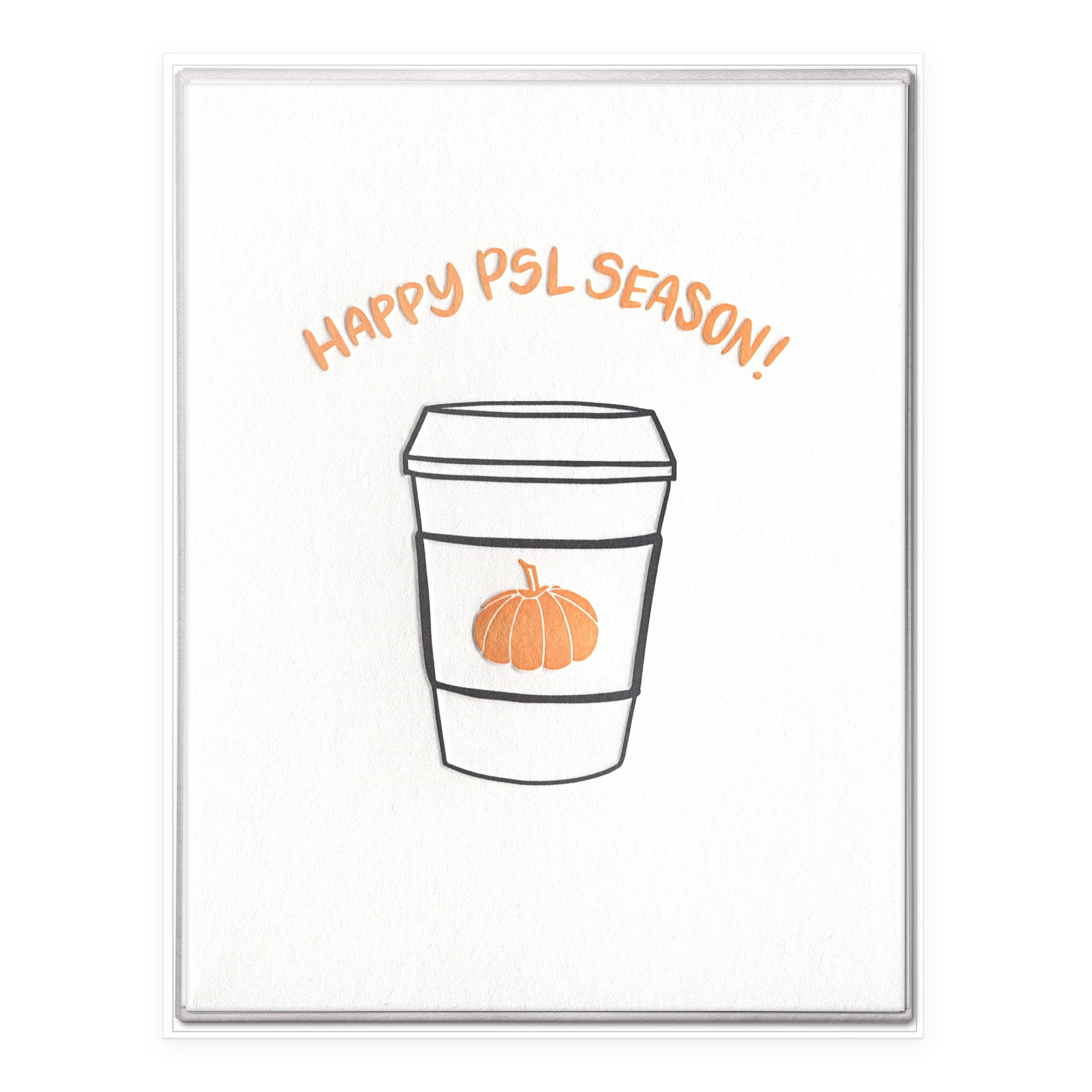 Happy PSL Season Letterpress Greeting Card Boxed Set of Six
