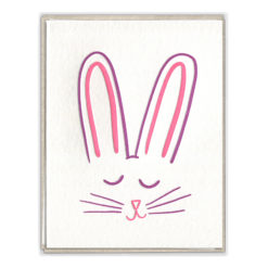 Easter Bunny Letterpress Greeting Card Boxed Set of Six
