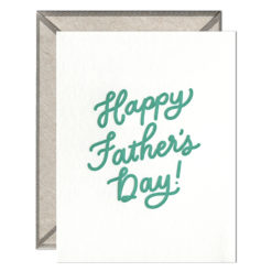 Happy Father's Day Letterpress Greeting Card with Envelope