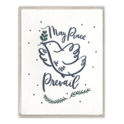 May Peace Prevail Letterpress Greeting Card Boxed Set of Six