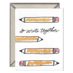 So Write Together Letterpress Greeting Card with Envelope