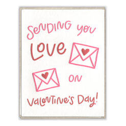 Love Letters Valentine Letterpress Greeting Card Boxed Set of Six