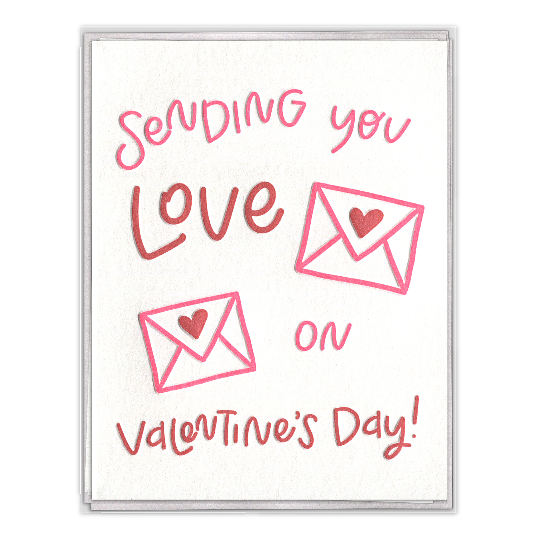 Love Letters Valentine Letterpress Greeting Card Boxed Set of Six