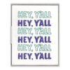 Hey, Y'all Repeat Letterpress Greeting Card with Envelope