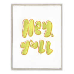 Hey, Y'all Letterpress Greeting Card Boxed Set of Six