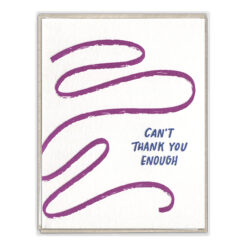 Can't Thank You Enough Wave Letterpress Greeting Card Boxed Set of Six