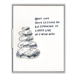 Carry Love in a New Way Letterpress Greeting Card