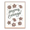 Season's Eatings Letterpress Greeting Card with Envelope