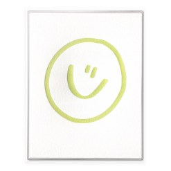 Smiley Face Letterpress Greeting Card Boxed Set of Six