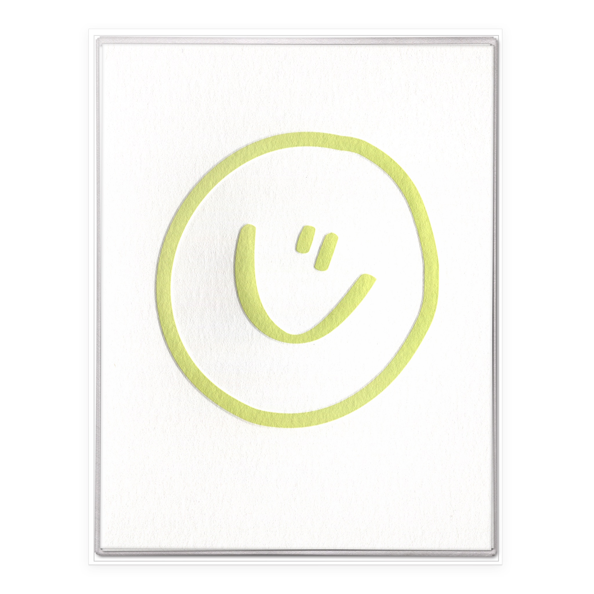 Smiley Face Letterpress Greeting Card Boxed Set of Six