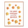 A Little Brighter Letterpress Greeting Card