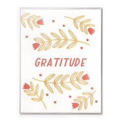 Harvest Gratitude Letterpress Greeting Card Boxed Set of Six