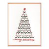 Christmas Tree Letterpress Greeting Card with Envelope